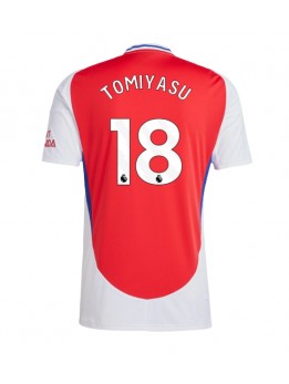 Moški Nogometna dresi replika Arsenal Takehiro Tomiyasu #18 Domači 2024-25 Kratek rokav